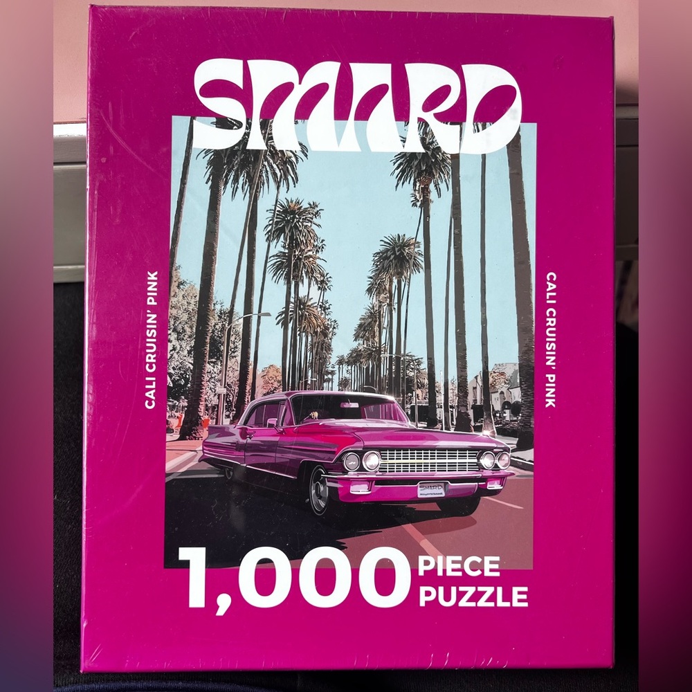 NEW - Smard Art - Cali Cruisin Pink  - Mountable Art Puzzle